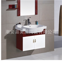 【美质陶瓷】新款高档浴室柜PVC浴室柜直供出口