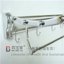 宾宝莱BBL-6602不锈钢卫浴挂件活动毛巾架折叠浴巾架