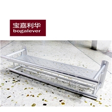 卫浴五金厂家直销铝板平面太空铝浴巾架/挂件60cm带钩304L