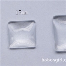 方形时光宝石玻璃贴片diy复古饰品配件批发50个/包