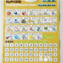 国际认证读书宝英语儿童早教电子发声挂图语音挂图专家标准发音