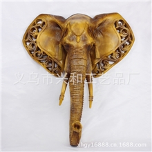 工厂直销创意壁挂酒吧咖啡厅墙壁装饰品大象头壁挂工艺品XH260