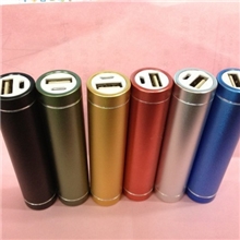 批发移动电源2600毫安圆柱形外观圆筒充电宝带包装支持混批