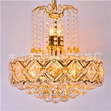 专业供应电泳金色欧式瑞丽时尚家居水晶吊灯9359/460/LED