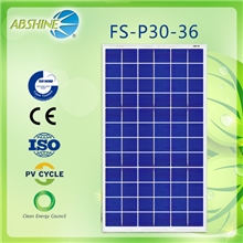 30W多晶硅太阳能电池板组件光伏电池板光伏板