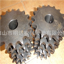 佛山加工厂订造45#钢台阶链轮1寸*16齿总厚40内孔35机10