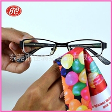 深圳厂家直销眼镜布转印花眼镜清洁布烫金眼镜擦拭布擦眼镜布