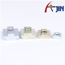 供应工业铝型材配件铝合金、碳钢滑块螺母方形螺母