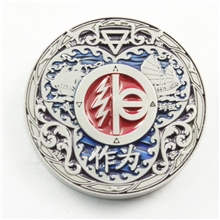 SGS认证厂家专业定做定制平版柯式印刷金属青铜徽章