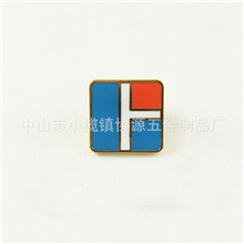 印刷纪念徽章，不锈铁印刷滴胶，蝴蝶扣配件