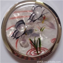 供应金属化妆镜精品化妆镜彩贝系列化妆镜--彩贝