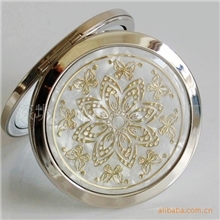 供应金属化妆镜精品化妆镜贝壳面化妆镜