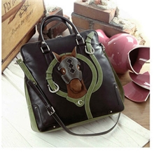 小马包包欧美风潮女包真皮单肩斜跨时尚个性小马包佰瑞