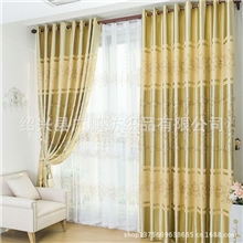 可以零剪厂家直销绍兴窗帘柯桥窗帘布批发绣花遮光布凤舞九天系列