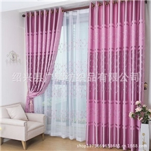 可以零剪厂家直销遮光布批发柯桥窗帘布批发遮光布绣花晶彩817