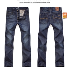 秋冬新款上市Lee男士牛仔裤直筒商务型高端品牌男式牛仔裤批发