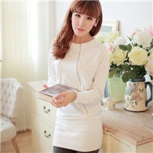 #903CHUVIVI2013秋冬韩版新款斜拉链修身休闲长款卫衣包臀卫衣