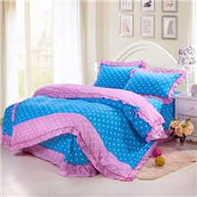 抢全棉四件套纯棉床上用品套件韩版蝴蝶结四件套公主田园批发