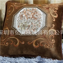 新款华丽汽车抱枕欧式宫廷绣花高档沙发靠垫靠枕抱枕汽车靠垫