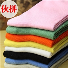 【伙拼】秋冬爆款义乌袜子批发纯棉舒适透气糖果色女士成人袜子