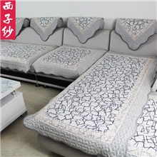 西子纱现代家居客厅绗缝沙发垫坐垫亚麻沙发套沙发罩绒淘宝热卖