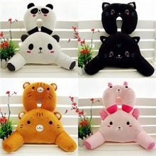 厂家直销批发卡通动物护腰枕汽车腰靠腰垫办公椅腰垫靠枕