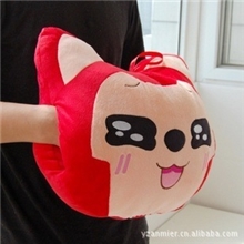 批发供应阿狸暖手抱枕靠垫阿狸暖手捂毛绒暖手宝七款表情选