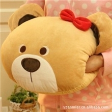 轻松小熊暖手捂抱枕靠垫情侣暖手筒情侣熊厂家地摊货源批发