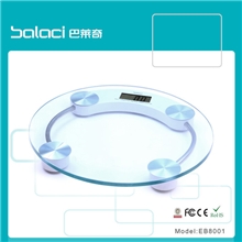 小额批发圆形玻璃电子秤体重秤健康秤金华衡器厂电子透明人体秤