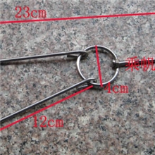 不锈钢烤鸭炉挂钩烤鸭烧鹅钩子烧腊环挂钩烤鸡炉挂钩双钩