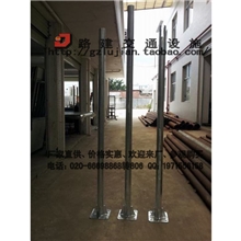 标志牌立柱立杆，指示牌立柱,镀锌钢管配件,方法兰盘3米63管