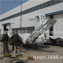 低平板自动升降爬梯半挂车自动升降爬梯低平板挂车