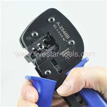 A-2546B光伏压线钳MC4太阳能端子压接工具用于2.5-6mm2电缆