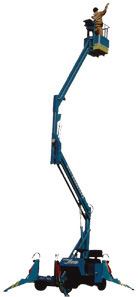 专业生产折臂式液压高空作业平台曲臂升降机升降平台灯具安装