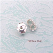 雅庄银饰批发供应耳钉耳托耳塞/耳堵耳饰配件素银小号耳迫