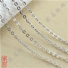 雅庄925纯银项链女款锁骨链条35压光十字链批发
