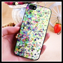 厂家批发贴皮彩绘小清新碎花iphone4/4S/5手机壳苹果5/5S外壳