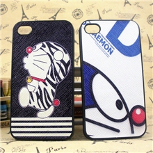 iphone5/5S手机壳小叮当猫动漫卡通苹果4S潮男女外壳贴皮套