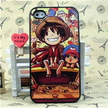 iphone4/4s5手机壳路飞海贼王动漫苹果5/5S手机套手机壳外壳