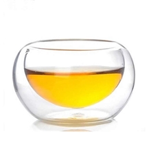 耐热玻璃杯铁观音功夫品茗杯双层玻璃杯玻璃茶杯耐热功夫茶具