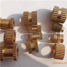 厂家直销A型B型滚花铜螺母注塑铜螺母非标铜螺母加工