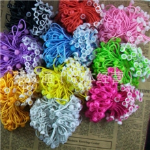 DIY饰品配件带碗托及珠子橡皮筋发圈发绳100条/捆