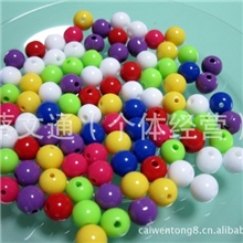 DIY手工串珠材料各种规格亚克力实色珠散圆珠混色装