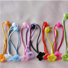 发绳梅花头发圈蝴蝶结发夹饰品DIY材料100条/捆