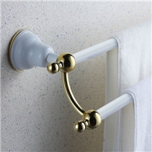 2013新款烤漆双杆双杆毛巾架烤漆毛巾杆镀金双杆镀金毛巾杆