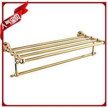 【伙拼】东科卫浴锌合金压铸双层浴巾架欧式高档厂家直销