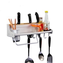 促销季8.8折（厂家直销）太空铝厨房置物架铝刀架