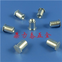 六角螺母柱车件现货各种盲孔压铆螺柱环保蓝锌BS0-M3系列外径5.4