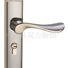 最新市场抢手锌面板超大铝执手钛黑金室内门锁浙江温州室内门锁