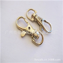 五金厂供应浅金色加封油四分鱼嘴扣女式箱包锁扣